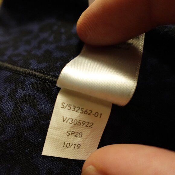 Athleta Salutation Stash Pocket Gravel Tight Leggings Women’s 1X Blue Black - Picture 12 of 13